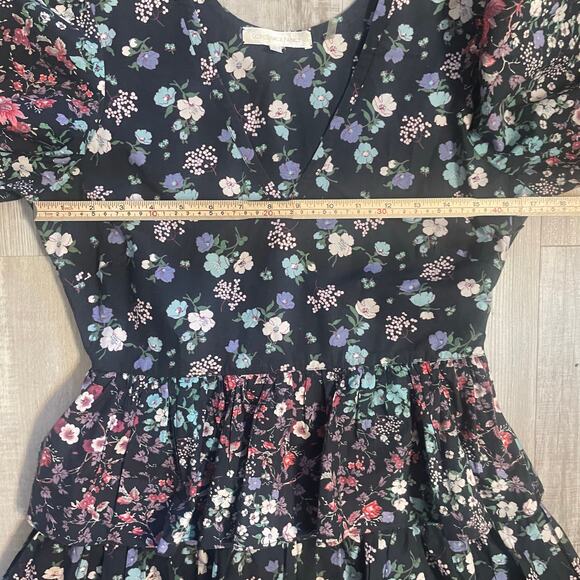 Love Shack Fancy Paris Ruffled Floral Mini Dress SZ 4 - Picture 5 of 16